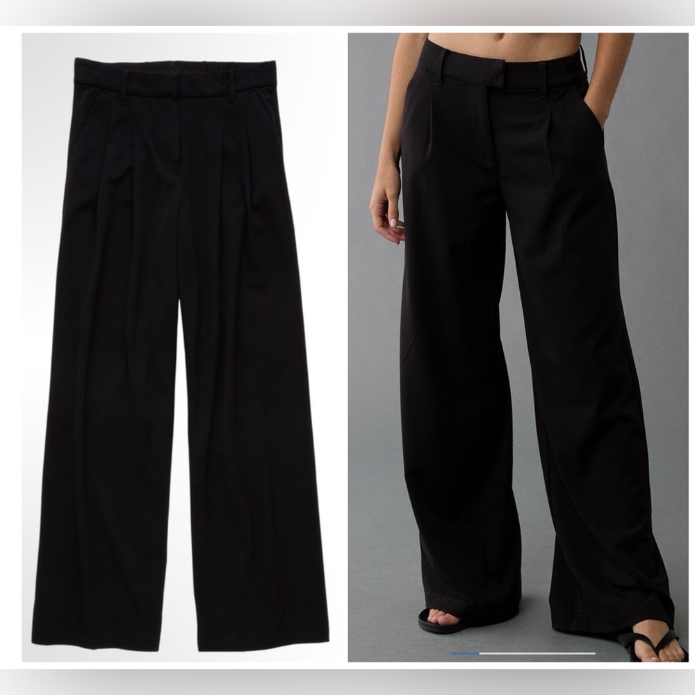 Elegant Black Wide-Leg Pants